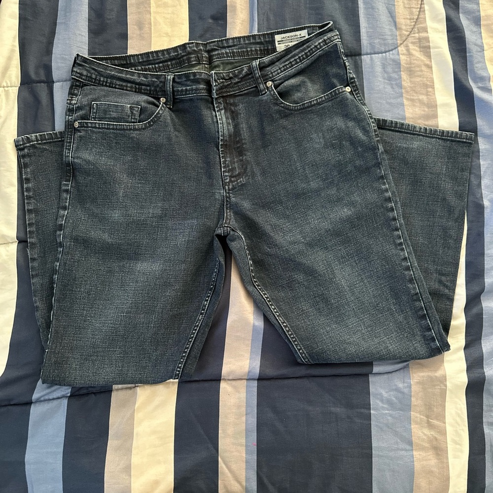 BUFFALO DAVID BITTOM/JACKSON-X/ Blue Jeans/Extensible/Stright